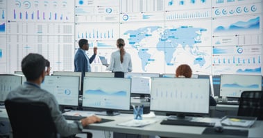 People reviewing data.